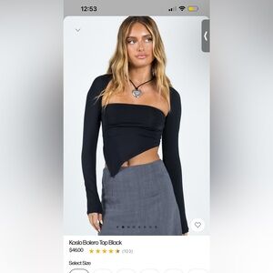 Kolso bolero top Princess Polly